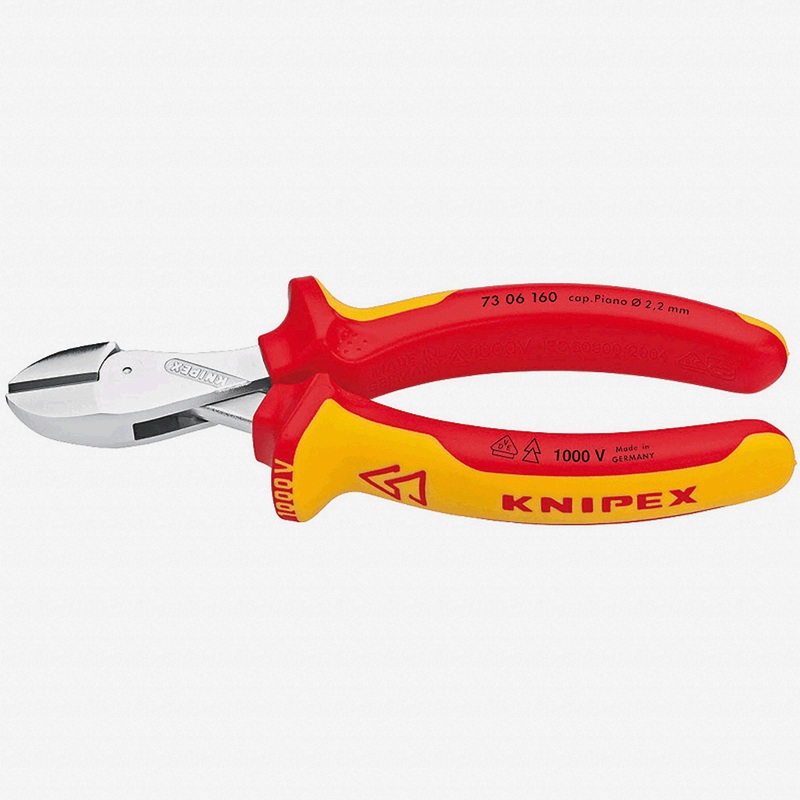 Knipex 6.3" X-Cut Diagonal Cutter - Insulated