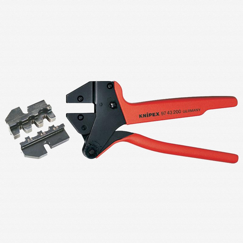 Knipex Crimp System Pliers and Crimping Die - solar connectors Suncon (Hirschmann) AWG 13-10 w/ Case
