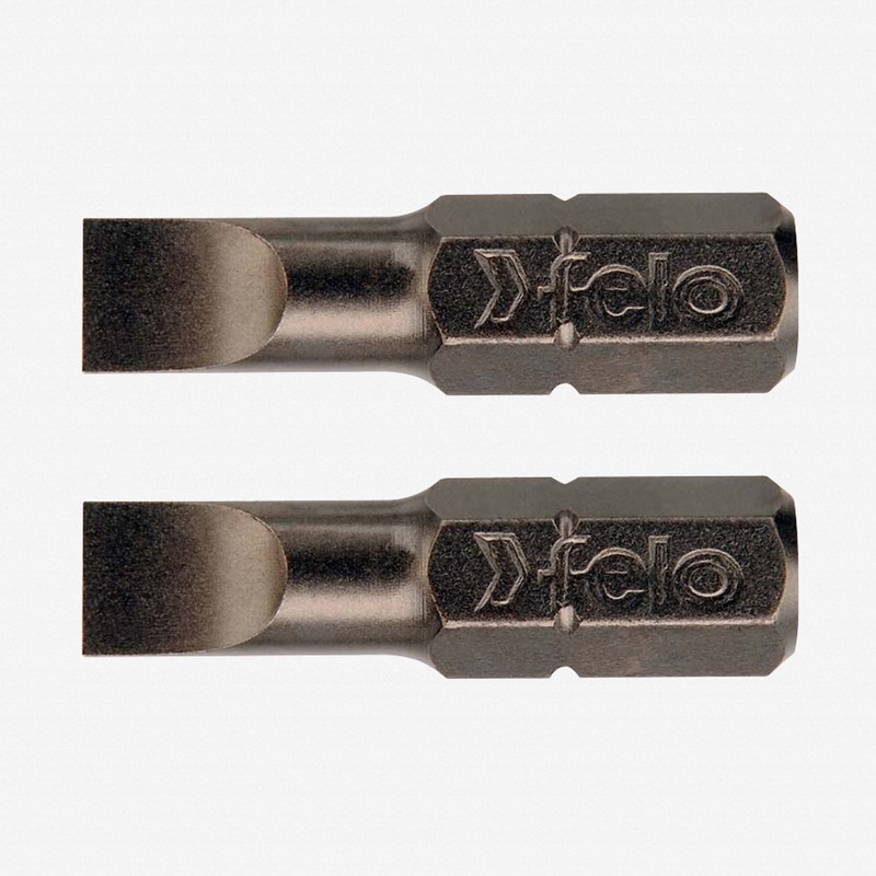 Felo Slotted 6.5 x 1.2 x 25 mm Bits  - 2 Pieces