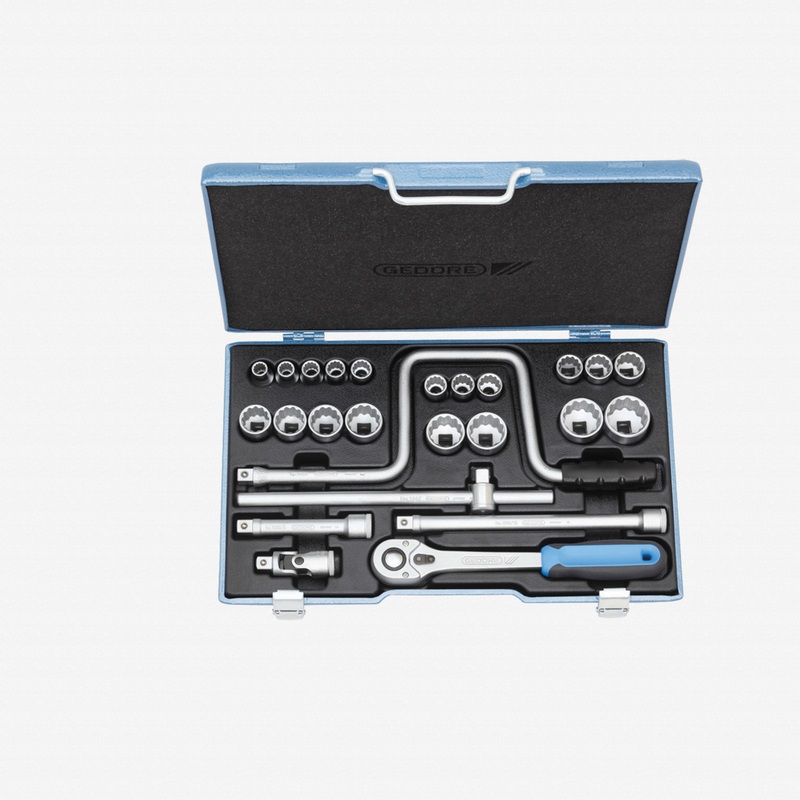 Gedore D 19 TMU-10 Socket set 1/2" 25 pcs UD 10-32 mm