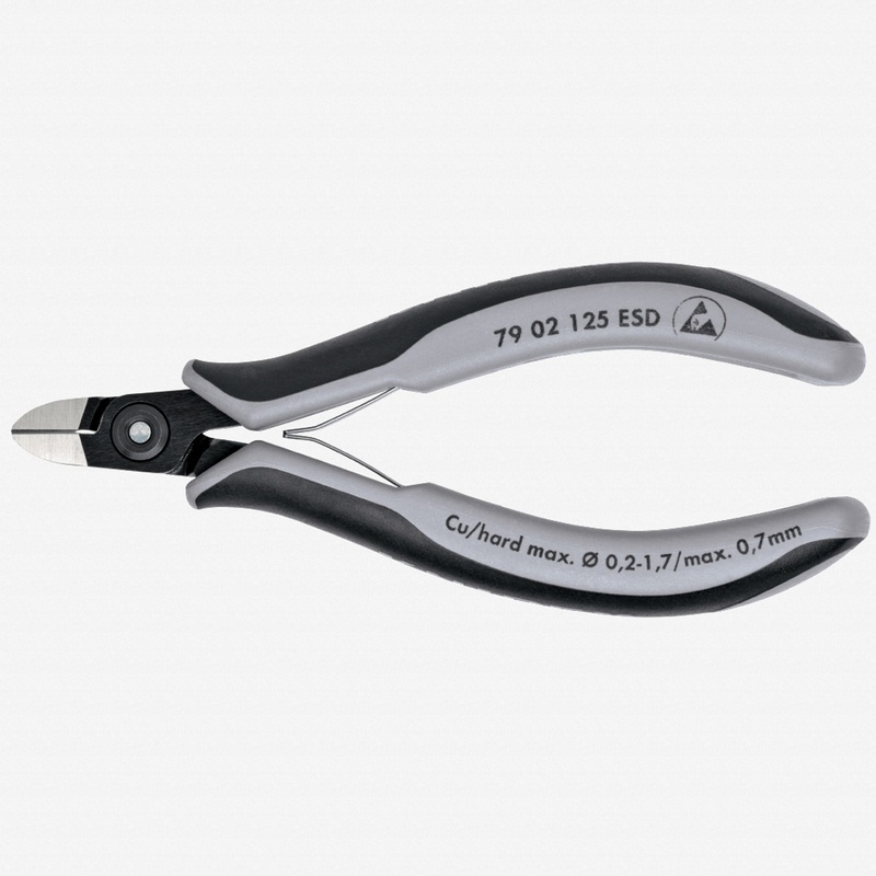 Knipex ESD Precision Electronics Diagonal Cutters Round Head w/ Very Small Bevel - MultiGrip