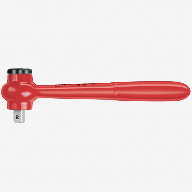 Knipex Insulated Reversible Retaining Ratchet 1/2" square drive