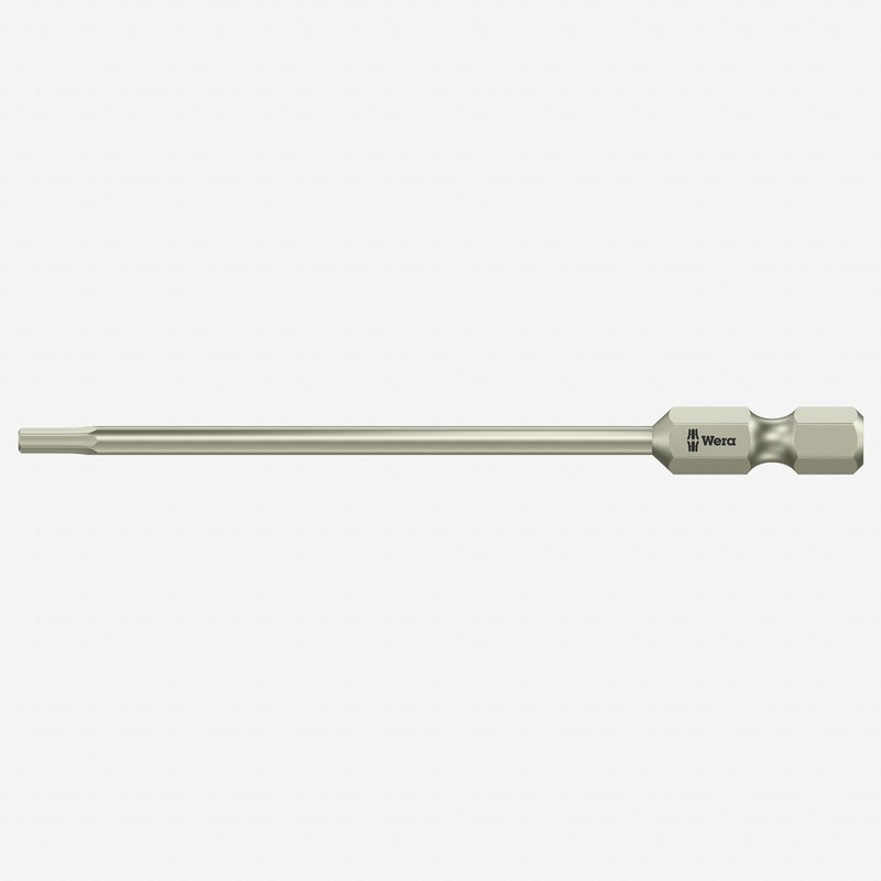 Wera 071105 3/32" x 89mm Stainless Steel Hex Power Bit