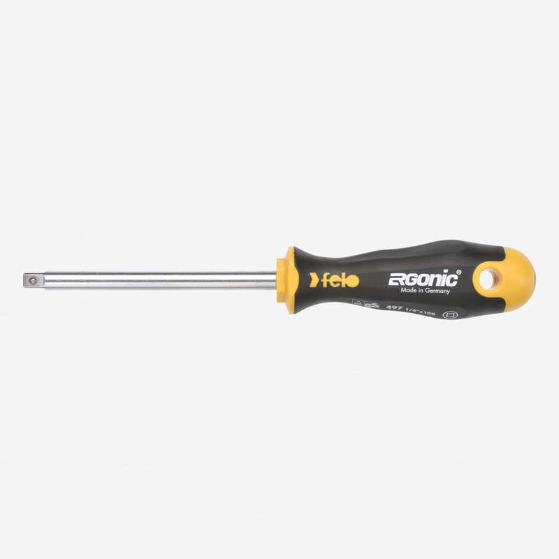 Felo Ergonic Screwdriver w/ 1/4" Socket Adapter