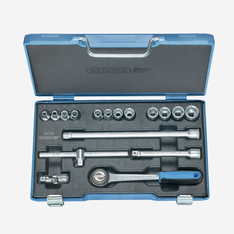 Gedore D 30 GMU-10 Socket set 3/8" 17 pcs UD 6-19 mm