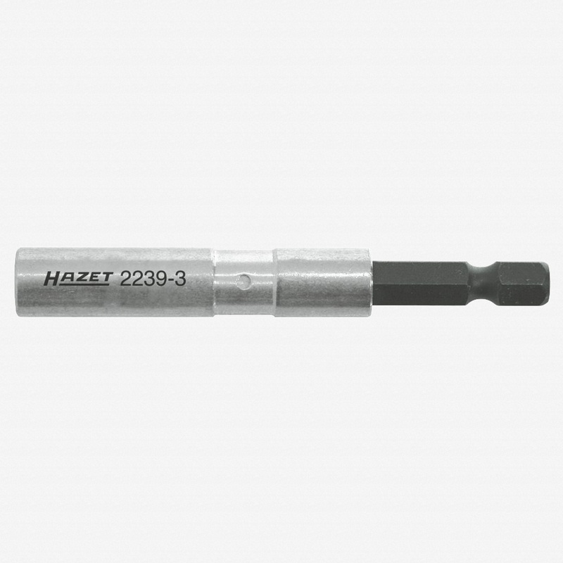 Hazet 2239-3 Adapter 1/4" hex male to 1/4" hex female Adapter - 75mm, Magnetic