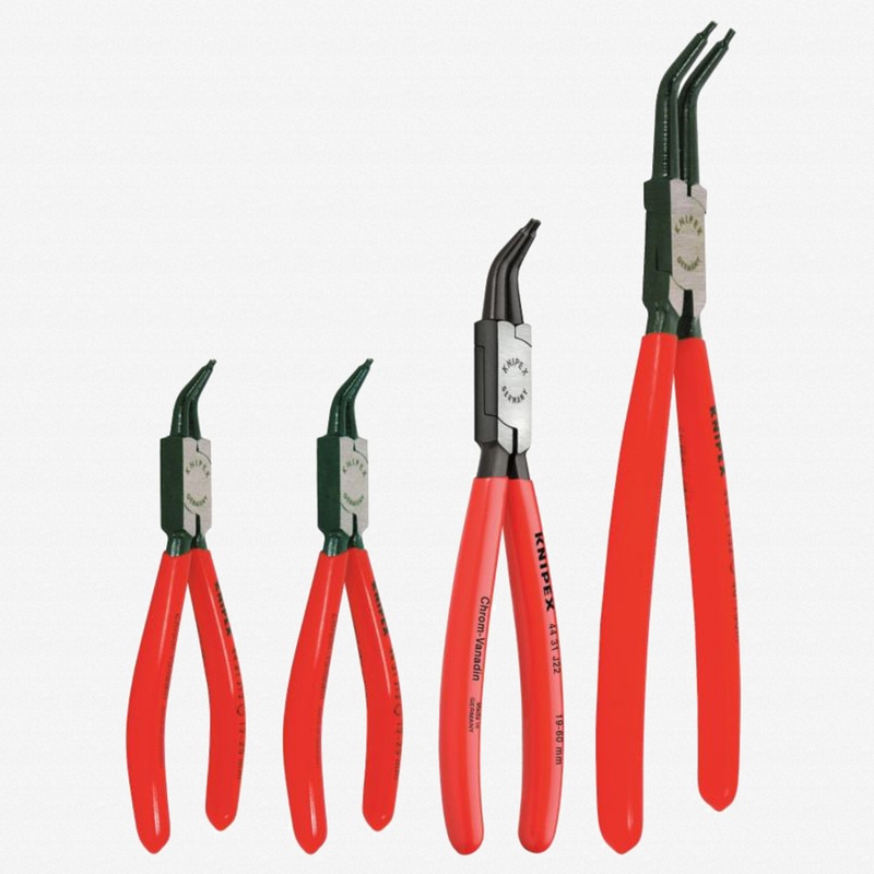 Knipex 4 Piece Internal Circlip Pliers Set 45 Degree