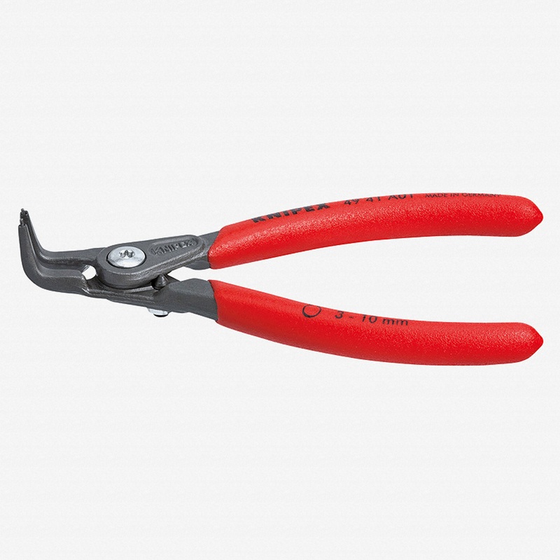 Knipex Precision 90 Degree Angled Tip External Circlip Pliers for 3-10 mm shafts w/ opening limiter