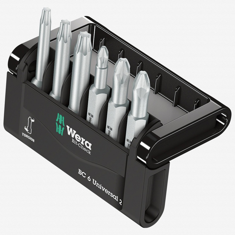 Wera 056473 Bit-Check Universal 2 - PH, PZ, Torx