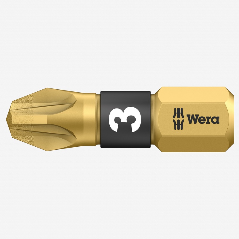 Wera 056704 #3 x 25mm Pozidriv BiTorsion Diamond Coated Bit