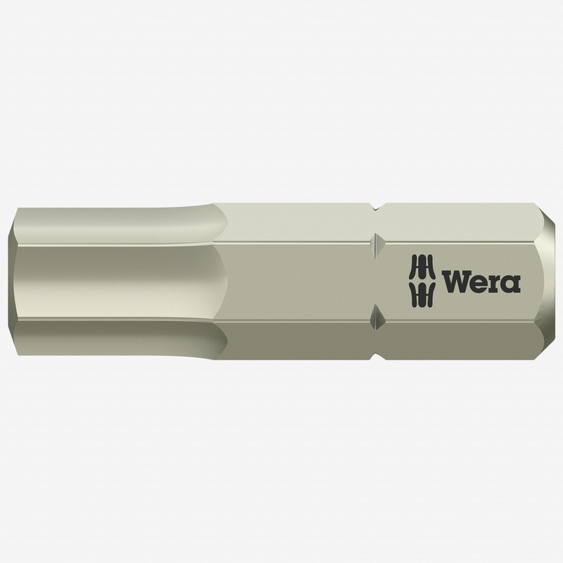 Wera 071076 6 x 25mm Stainless Steel Hex Torsion Insert Bit