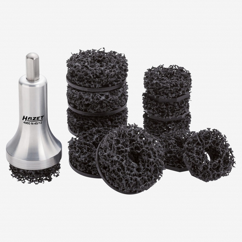 Hazet 4960N-45/12 Wheel hub grinder set for passenger cars, 12 pieces