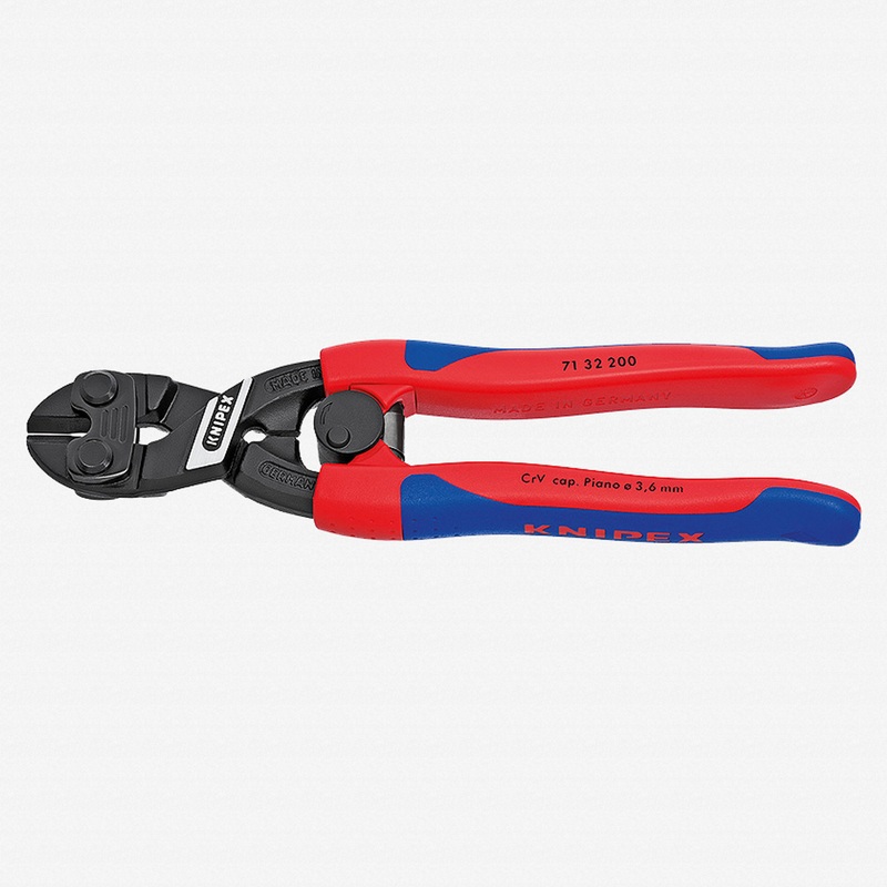Knipex 8" Cobolt Compact Bolt Cutters Recessed Blade w/ Spring - MultiGrip