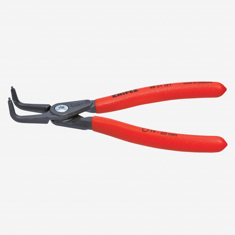Knipex Precision 90 Degree Angled Tip Internal Circlip Pliers 85-140 mm dia - Plastic Grip
