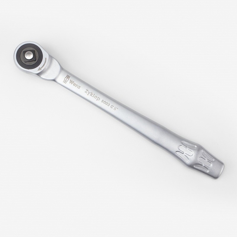 Wera 004063 Zyklop Ratchet 1/2" Drive w/ Push-Through Square