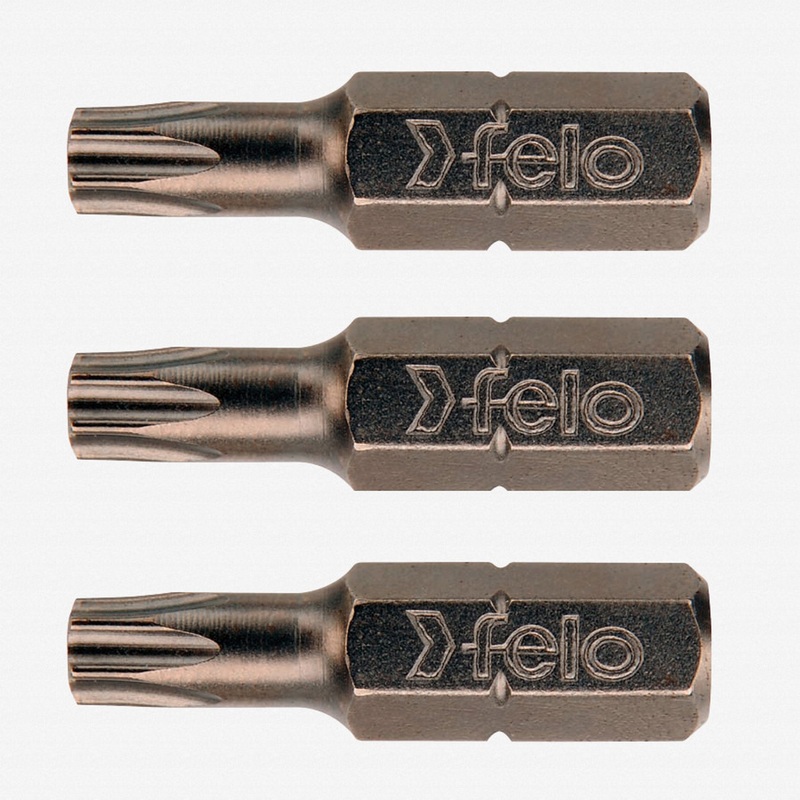 Felo Torx T10 / T15 / T20 x 25 mm Industrial Bit - 3 Pieces