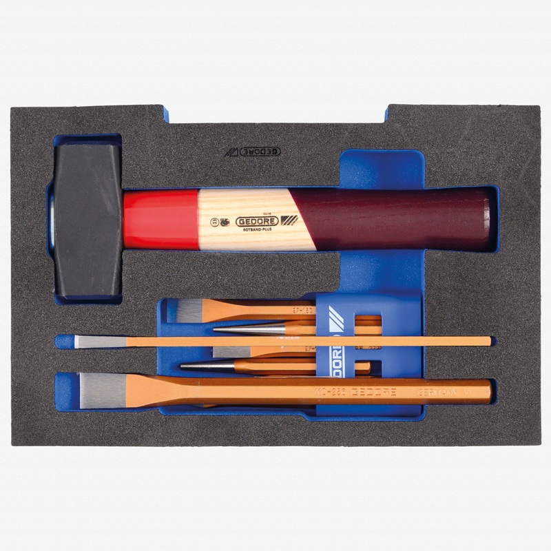Gedore 1100 CT1-350 Chisel set in 1/2 L-BOXX 136 Module