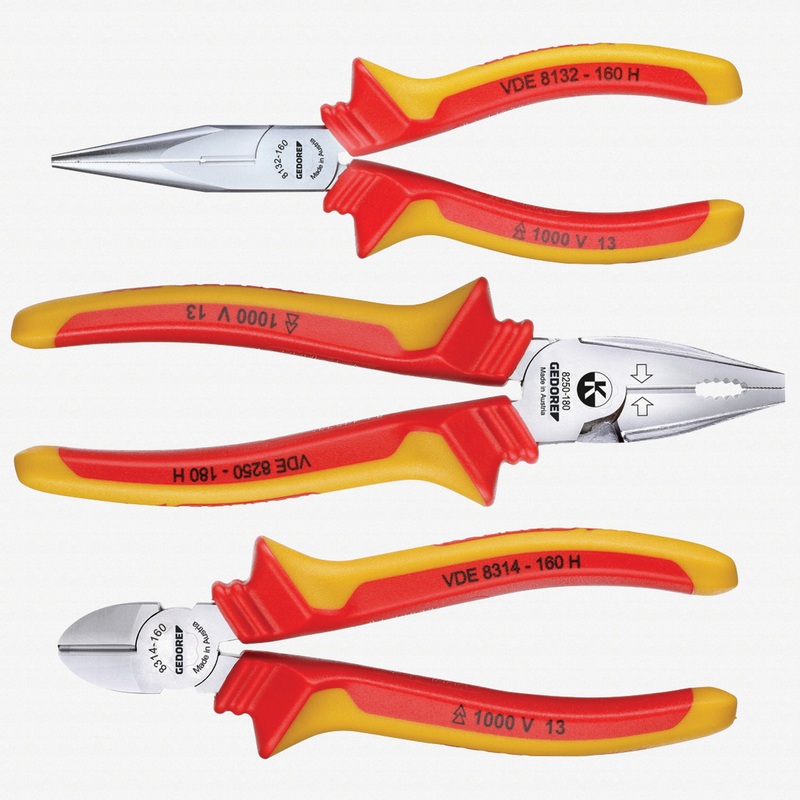 Gedore RZB2-11 VDE pliers set 3 pcs