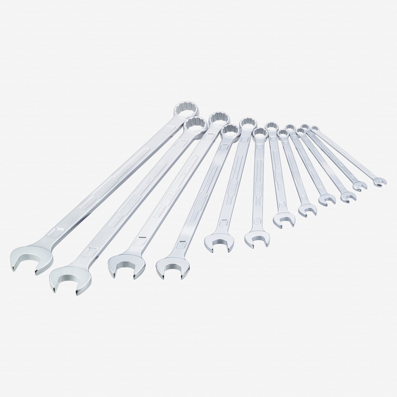 Hazet 600LG/12 Metric Extra Long Combination Wrench Set, 12 Pieces