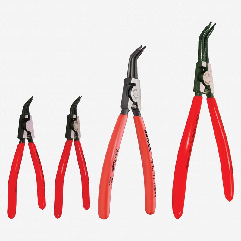 Knipex 4 Piece External Circlip Pliers Set 45 Degree