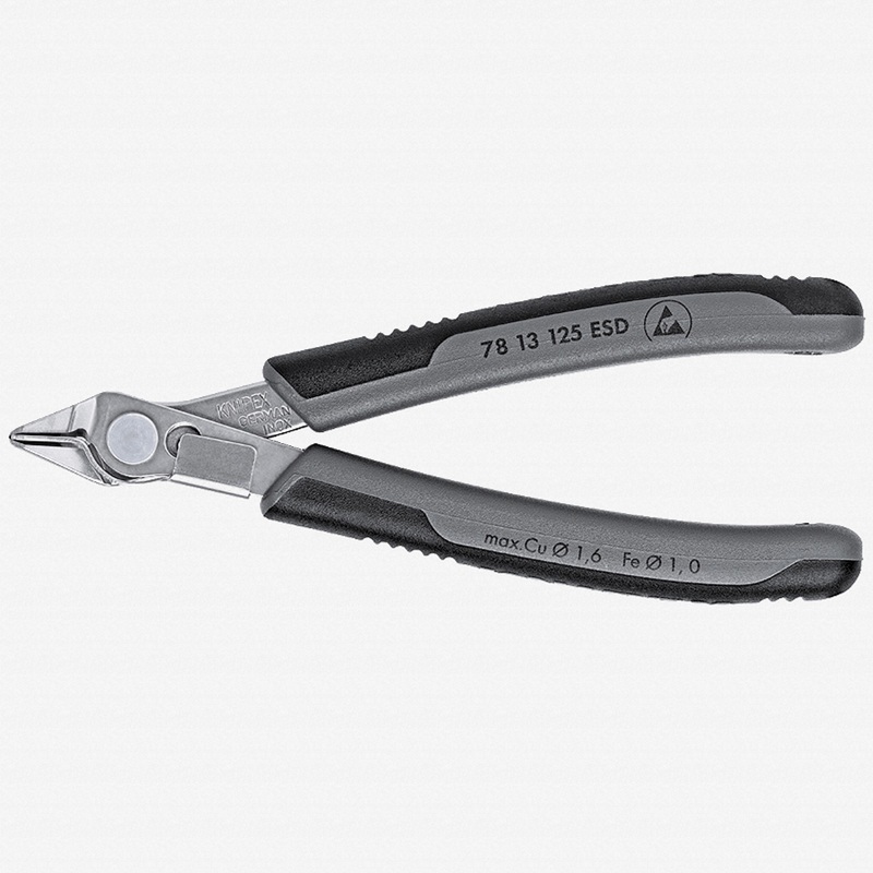 Knipex 5" ESD Electronic Super Knips w/ Lead Catcher - MultiGrip