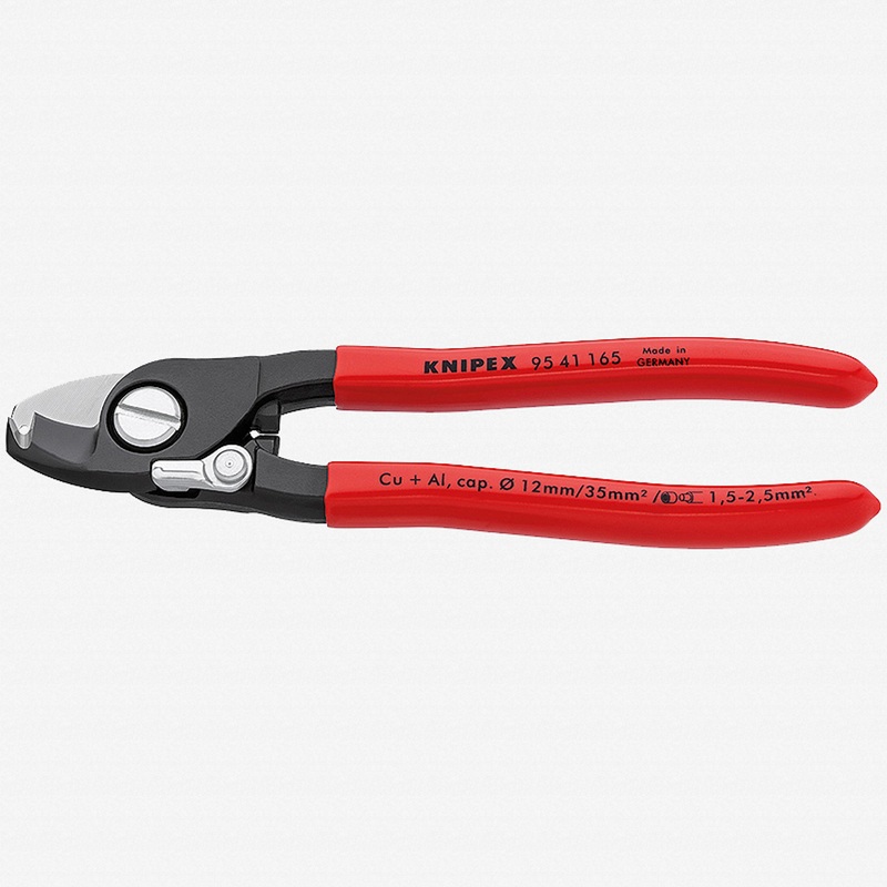 Knipex 6.5" Multifunctional Cable Shears with stripping function - Plastic Grip