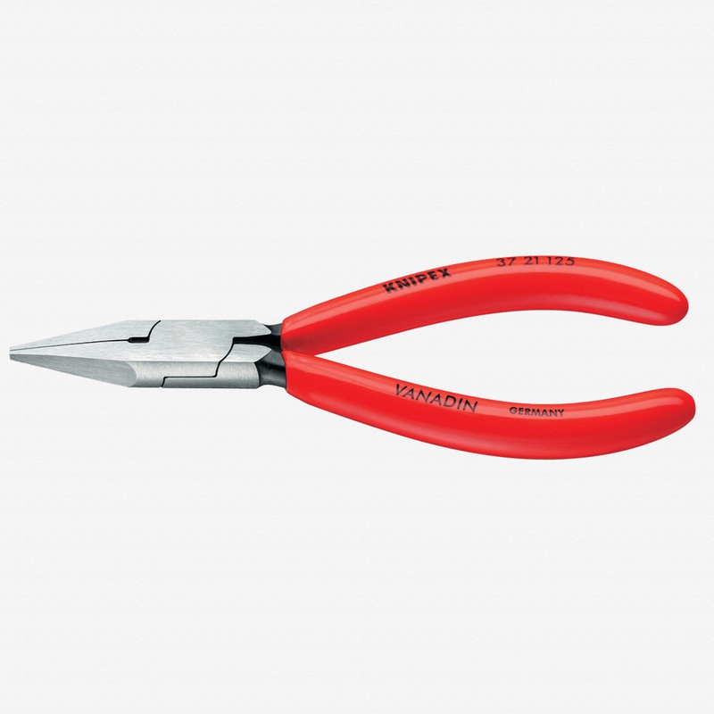 Knipex Precision Mechanic's Gripping Pliers (flat pointed jaws) - Plastic Grip
