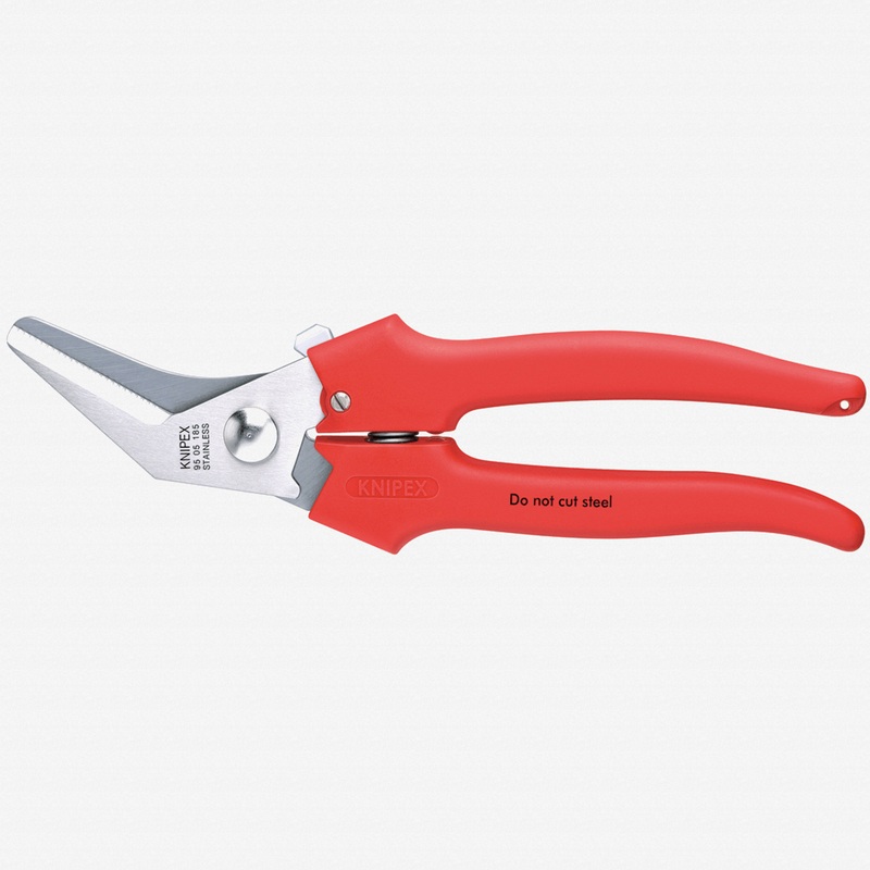 Knipex 7.3" Combination Shears 40 Degree Angled - Plastic Grip