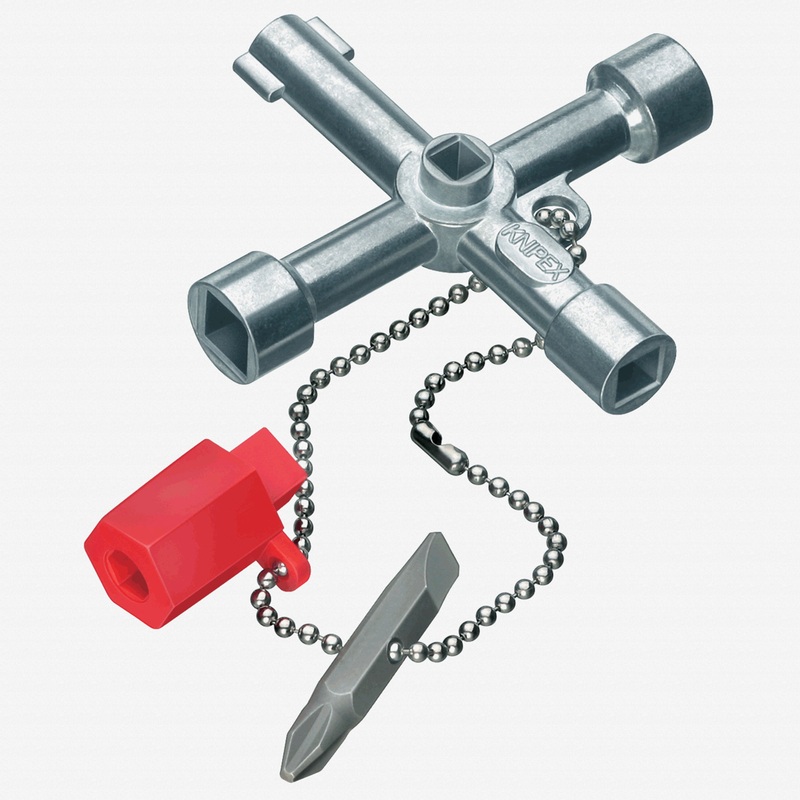 Knipex Control Cabinet Key for all standard cabinets and shut-off systems