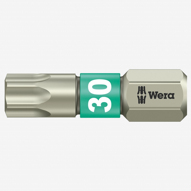 Wera 071037 T30 x 25mm Stainless Steel Torx Torsion Insert Bit