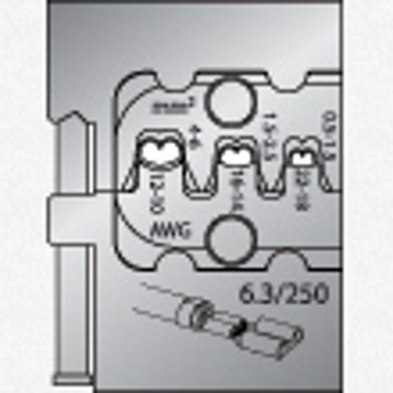 Gedore 8140-11 Module insert for flat plugs 6.3