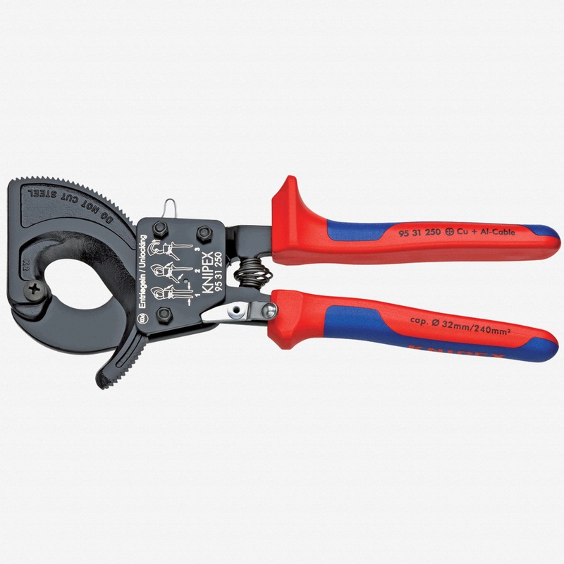 Knipex 10" Cable Cutters (ratchet action) - MultiGrip