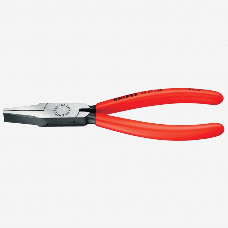 Knipex 5" Flat Nose Pliers - Plastic Grip