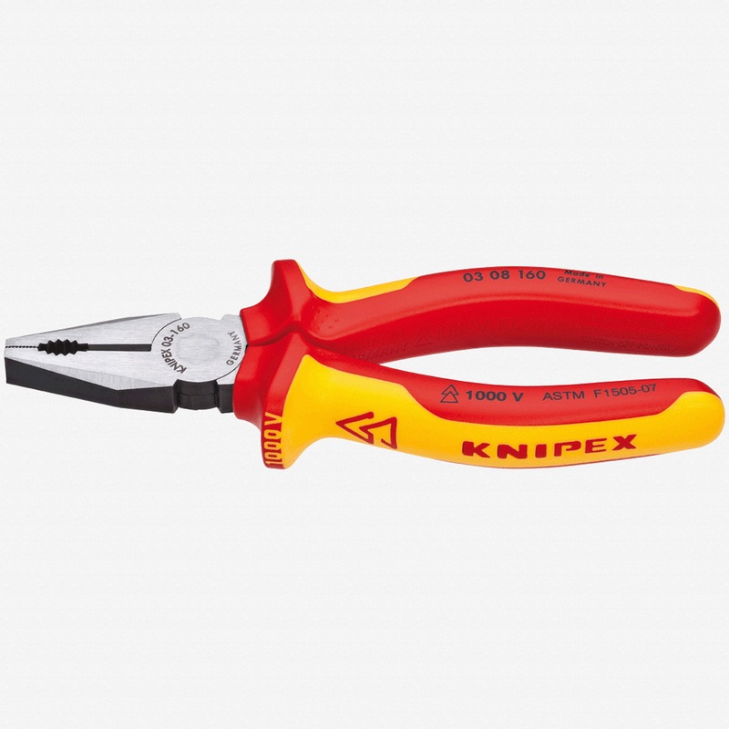 Knipex 6.3" Combination Pliers - Insulated