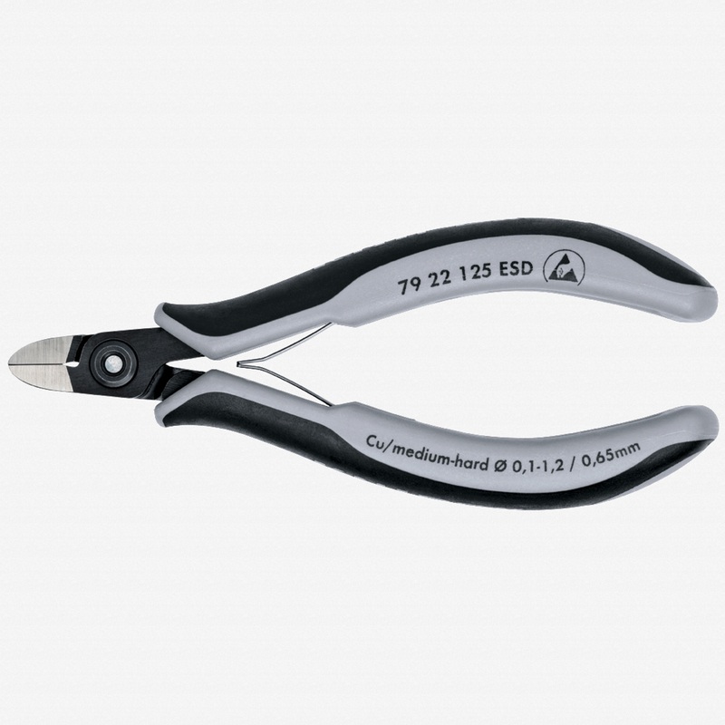 Knipex ESD Precision Electronics Diagonal Cutters Round Head - MultiGrip