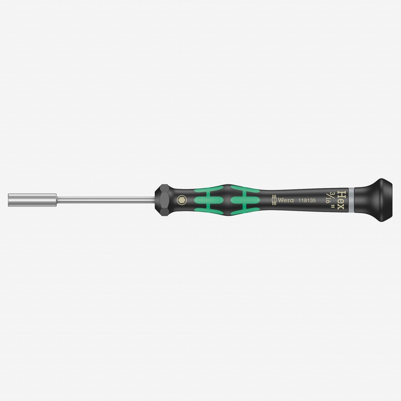 Wera 118135 3/16" x 60mm Kraftform Micro Nut Driver