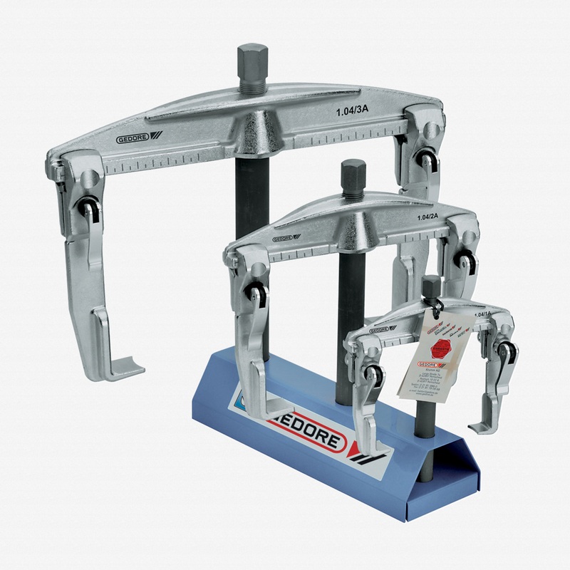 Gedore 1.04/ST Puller set with display stand 1.04/1A-1.04/3A