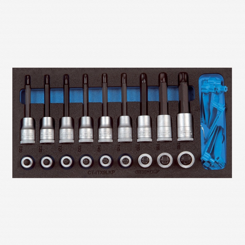Gedore 1500 CT1-ITX 19 LKP Screwdriver bit socket set 1/2" in 1/3 CT module