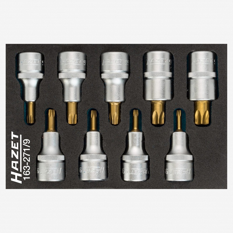 Hazet 163-271/9 Torx screwdriver socket set