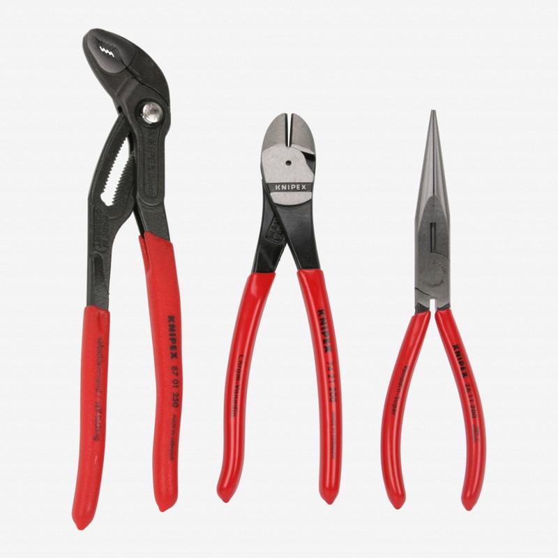 Knipex 3 Piece Pliers Set with Cobra Pliers