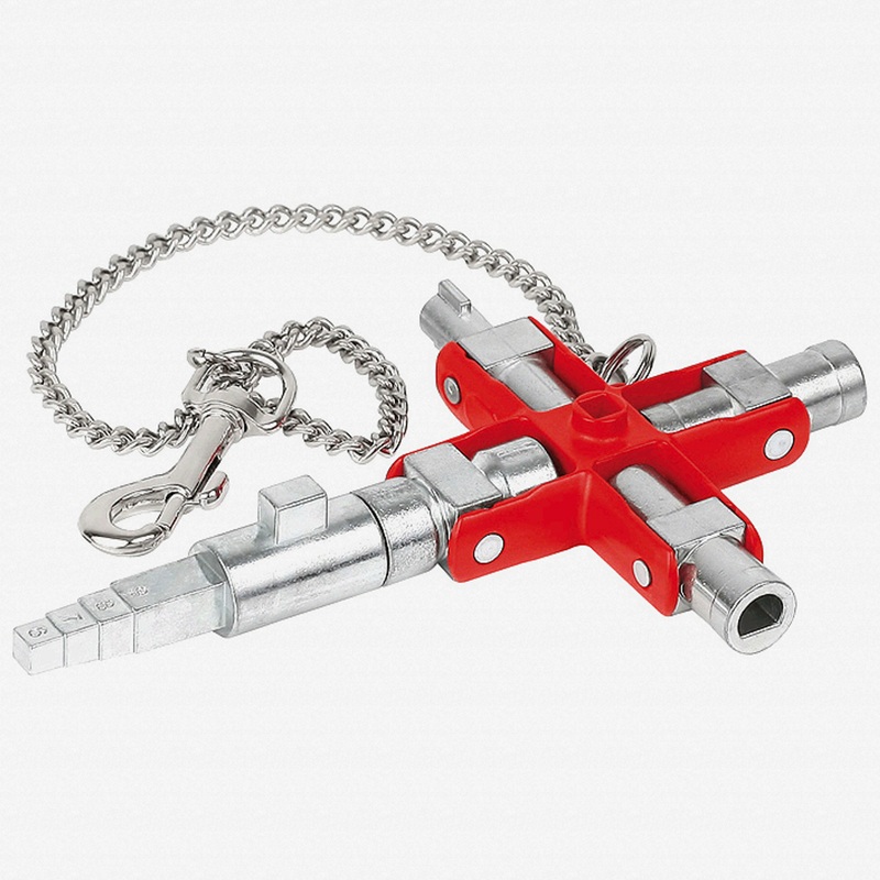 Knipex Universal Key "Construction" for all standard cabinets and shut-off systems
