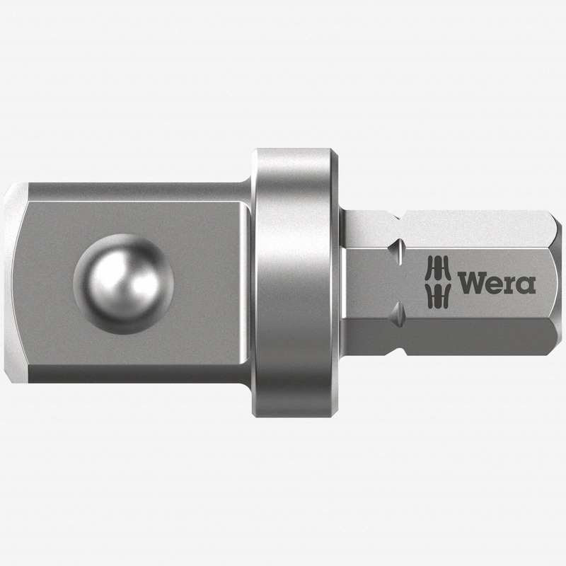 Wera 136002 Male 5/16" Hex to Male 1/2" Square Drive Adaptor