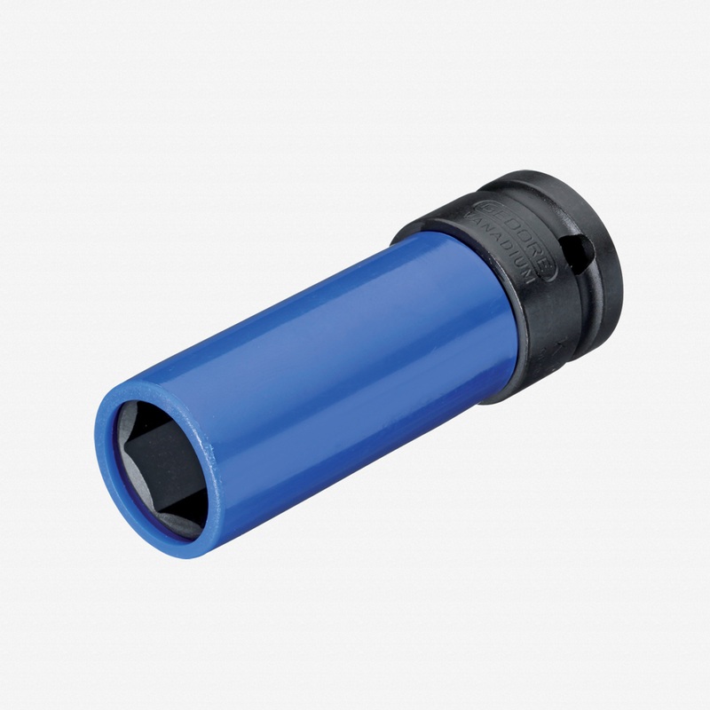 Gedore K 19 LS 17 Impact socket 1/2" with protective sleeve, 17 mm