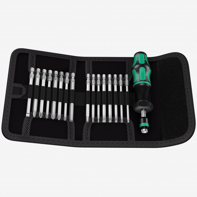 Wera 059293 Kraftform Kompakt 60 Torque 1.2 - 3.0 Nm 17 Piece Torque Screwdriver Set