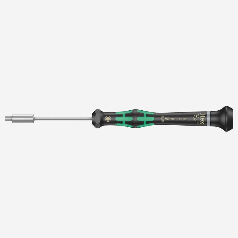 Wera 118128 3/32" x 60mm Kraftform Micro Nut Driver