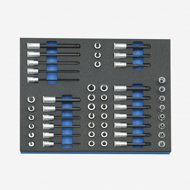 Gedore 2005 CT2-TX 30 Socket set 3/8" in 2/4 CT tool module, 52 pieces