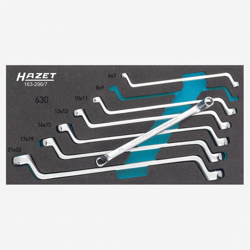Hazet 163-296/7 Double box-end wrench set - 12 pt