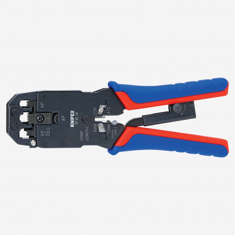 Knipex Crimping Pliers for Western plugs (toggle lever action) - MultiGrip