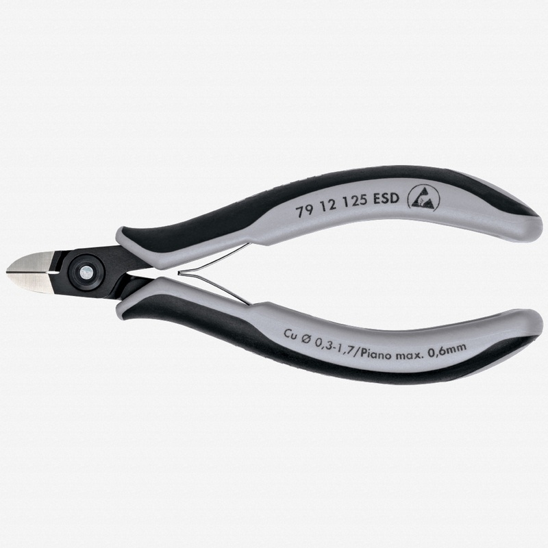 Knipex ESD Precision Electronics Diagonal Cutters for hard wire and piano wire - MultiGrip