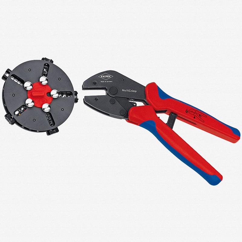 Knipex MultiCrimp Pliers with Changer Magazine (5 Dies)